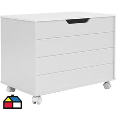 KIDSCOOL - Baúl 70x51x43 cm blanco