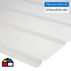 FEMOGLAS - Plancha fibra de vidrio premium 5V luz difusor 0.7mmx0.90mx2.0m