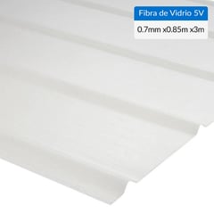 FEMOGLAS - Plancha fibra de vidrio premium ondulada luz difusor 0.7mmx0.85mx3.0m