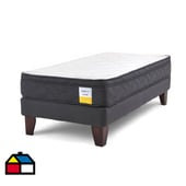 DRIMKIP - Cama Europea Eurotop 1.5 Plaza BN 105x190 cm