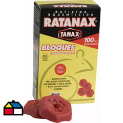 TANAX - Raticida bloquet 100 gr