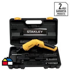 STANLEY - Atornillador inalámbrico 4V + 30 accesorios