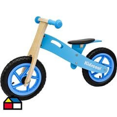 KIDSCOOL - Bicicleta madera azul Riders aro 12