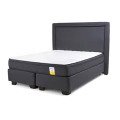 DRIMKIP - Cama Americana Eurotop Súper King BD 200x200 cm + Respaldo