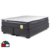 DRIMKIP - Cama Americana Eurotop King BD 180x200 cm + Topper