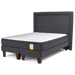 DRIMKIP - Cama Europea Eurotop Queen BD 160x200 cm + Respaldo