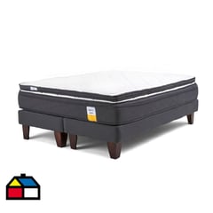 DRIMKIP - Cama Europea Eurotop King BD 180x200 cm + Topper