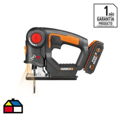 WORX - Sierra caladora inalámbrica 20V + batería