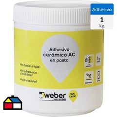 WEBER - Adhesivo cerámico/muro superficie flexible 1kg