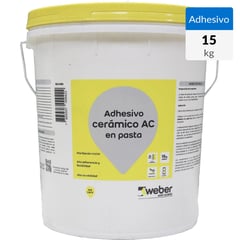 WEBER - Adhesivo Cerámico Muro Superficie Flexible 15 kg