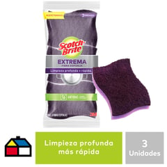 3M - Esponja extrema fibra abrasiva 3 unidades