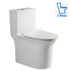 SENSI DACQUA - Sanitario One piece a Piso 30,5 cm 6 Litros Bilbao Blanco