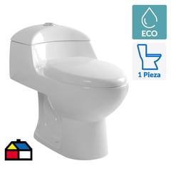 SENSI DACQUA - Sanitario One piece a Piso 30,5 cm 6 Litros Lara Blanco