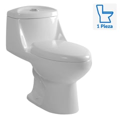 SENSI DACQUA - Sanitario One piece a Piso 30,5 cm 6 Litros Vinciny Blanco