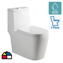 SENSI DACQUA - Sanitario One piece a Piso 30,5 cm 7 Litros Granada Blanco