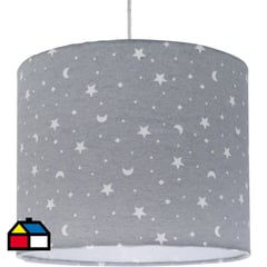 LIGHTING - Lámpara colgante estrella luna gris 1 luz E27