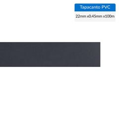 IMPERIAL - Tapacanto PVC negro 22x0,45 mm Ro 100 mt