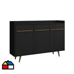 HOGA - Buffet bar negro 97x135x37 cm