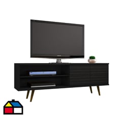 HOGA - Rack tv 70" negro 65x160x39 cm