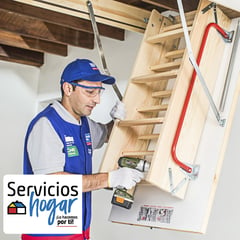 SERVICIOS HOGAR - Instalación estándar de escalera de entretecho