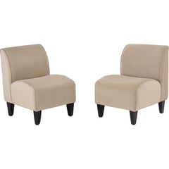 BODEVIR - Set 2 poltronas 55x50x75 cm beige