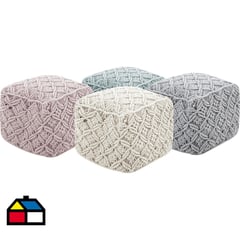 DIB - Pouf 75x75x40 cm rosado