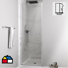 DUSCHY - Mampara puerta abatible 700x1900 6mm easy clean