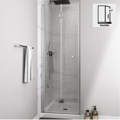 DUSCHY - Mampara puerta plegable 700x1900 6mm easy clean