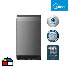 MIDEA - Lavadora Carga Superior 9 kg Gris MLS-090GE04N