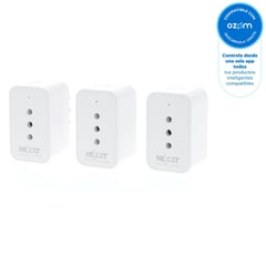 NEXXT SOLUTIONS - Enchufe wifi pack 3 unidades smart