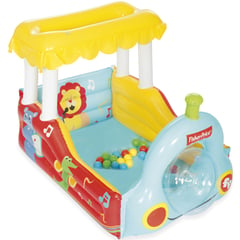 FISHER PRICE - Tren inflable c/pelotas colores, 132x94x89 cm, Fisher-Price