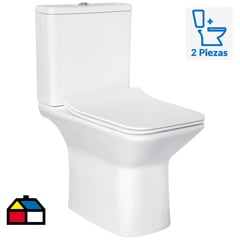 TEKA STROHM - Sanitario Two piece Dual Múltiple 6 Litros Calvia Blanco