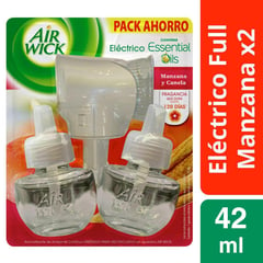 AIRWICK - Kit aparato eléctrico + 2 recargas manzana canela 21 ml.