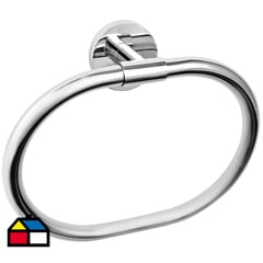 TEKA STROHM - Toallero de anillo 23,5x19 cm metal cromado