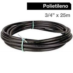 TIGRE - Cañería Polietileno Agua 3/4 "x25 m