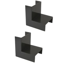 GRANTT - Accesorio canaleta 20x10 mm café angulo interno, 2 unidades