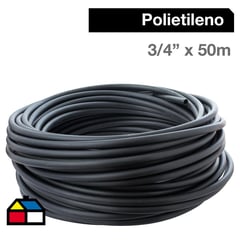 TIGRE - Cañería Polietileno 3/4" x 50m Negro