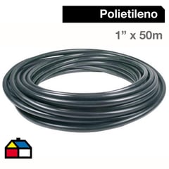 TIGRE - Cañería Polietileno 1" x 50m Negro