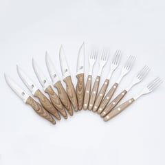 JUST HOME COLLECTION - Set cuchillo/tenedor 12 pzas