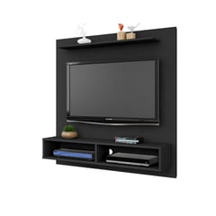 HOGA - Mueble panel tv 47" gama negro 120x115x30 cm.