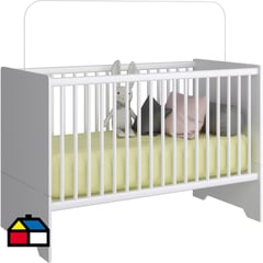 KIDSCOOL - Cuna 3en1 135x90x68 cm blanca