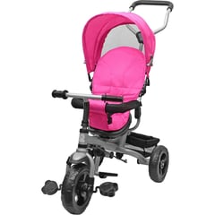 KIDSCOOL - Triciclo rosado Stroller giro 360°