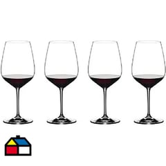 RIEDEL - Set copas cabernet cristal 400 cc 4 piezas