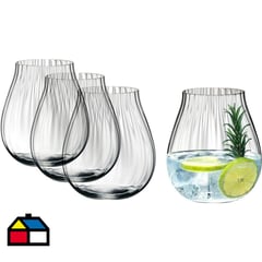 RIEDEL - Set copas optic gin cristal 400 cc 4 piezas