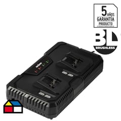 UBERMANN - Cargador doble de batería 20V 2-4 Ah - Generación Brushless