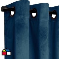 ILLUSIONS - Set cortina velvet 220x140 cm azul