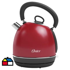 OSTER - Hervidor eléctrico 1,7 litros rojo