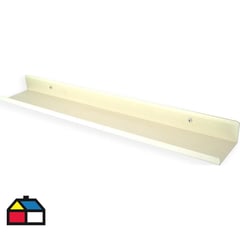 DUCASSE - Repisa acero 59,2x4,5x9,5 cm blanca