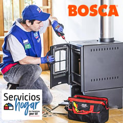 SERVICIOS HOGAR - Instalación Calefactor a Pellet en casa de 2 pisos BOSCA