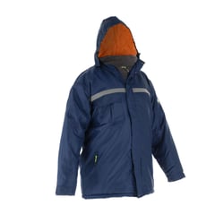 FG SAFETY - Parka térmica azul con gorro XL